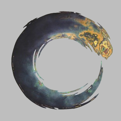 S/T, 67 diametro, acrílico sobre tela y resina poliéster, 2017